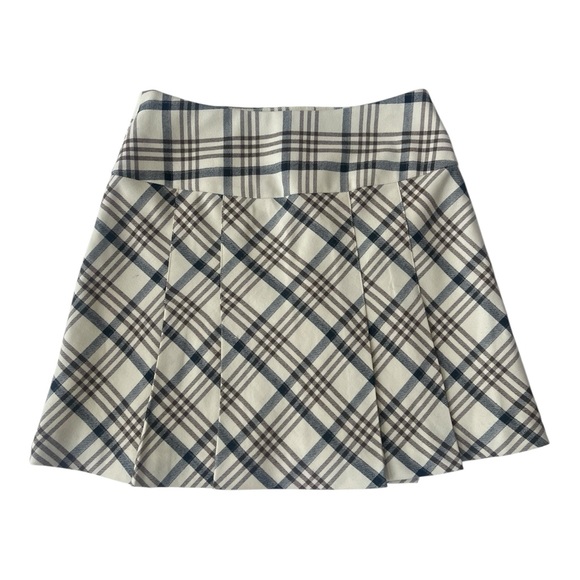 The Limited Black and White Cream Mini A-Line Pleated Skirt Size 2 - Picture 4 of 15